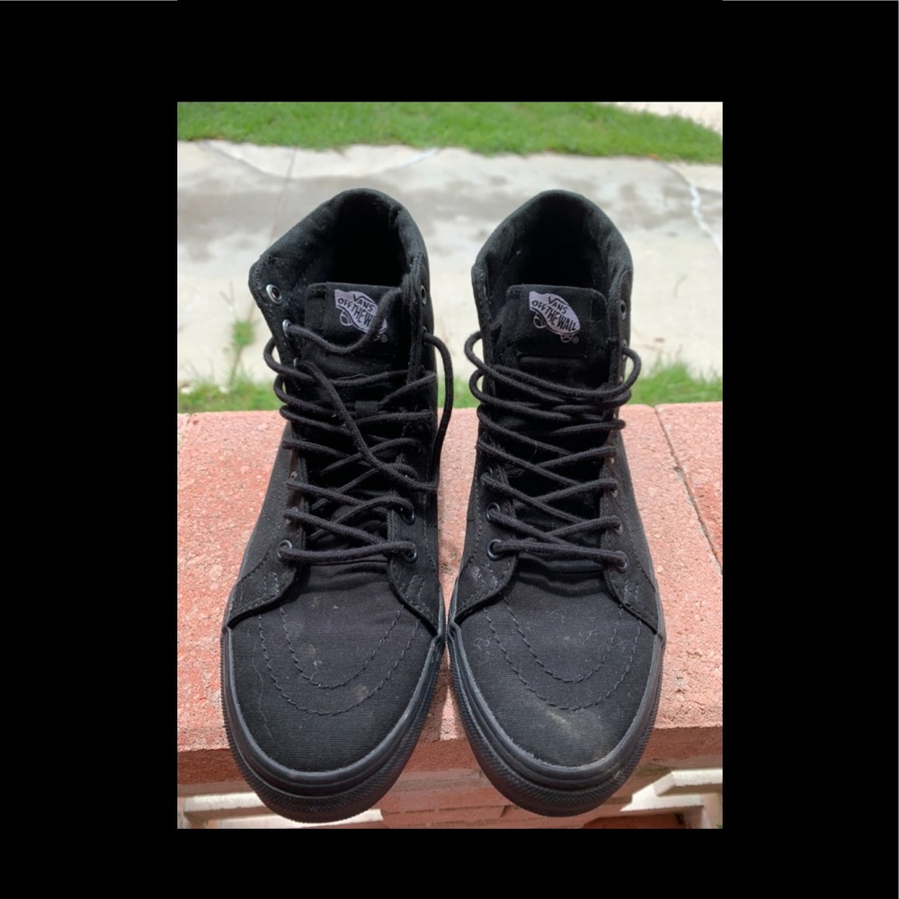 Tall Black Vans